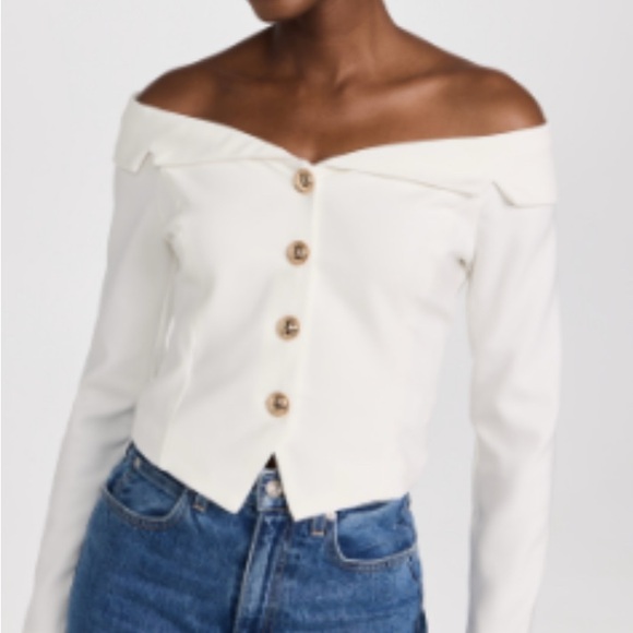 Endless Rose Tops - Endless Rose Off Shoulder Blazer Top